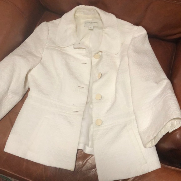 Banana Republic Jackets & Blazers - Cute Little White Jacket